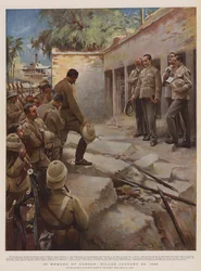 Zum Gedenken an Gordon, getötet am 26. Januar 1885 (Chromolithographie)